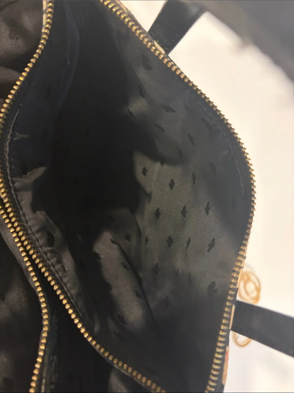 kate spade Wilson botanical satchel black floral print